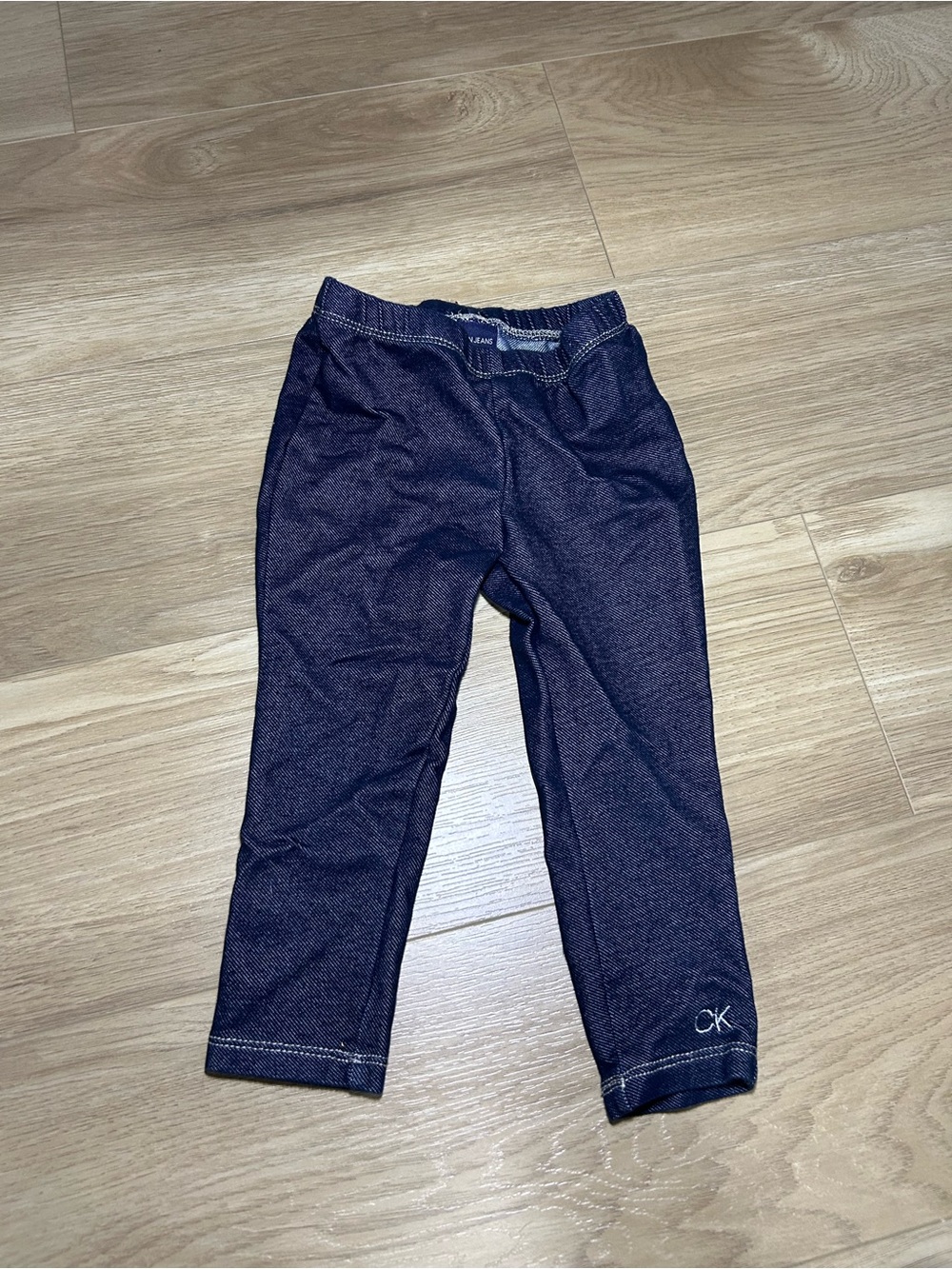 Calvin Klein Jeans Kids Dark Navy Leggings with CK Accent